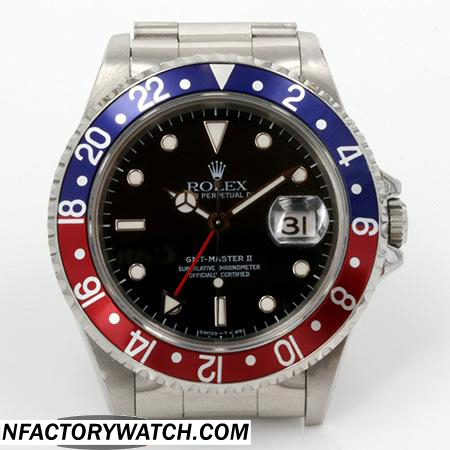 勞力士Rolex 格林尼治型 II 116710 316L不鏽鋼錶殼 防劃藍寶石水晶