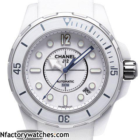 香奈兒Chanel J12 H2560 海鷗複刻ETA2824-2機芯 白色錶帶陶瓷錶盤 實心陶瓷錶殼