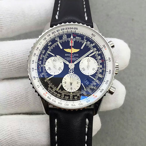 百年靈 Breitling 航空計時腕錶“太陽的后裔”皮帶款 搭載7750機芯 JF出品