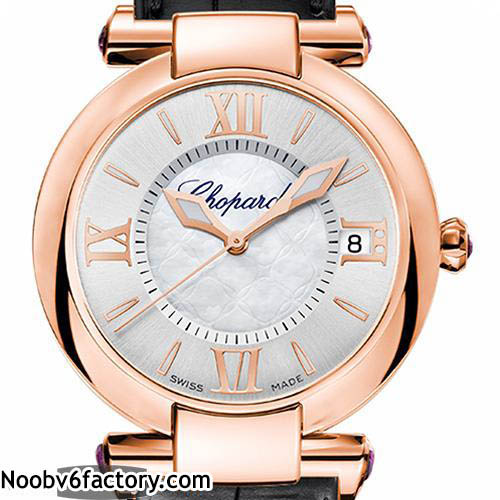 蕭邦Chopard IMPERIALE系列 384822-5001 實心316L不鏽鋼 電鍍18k玫瑰金錶圈