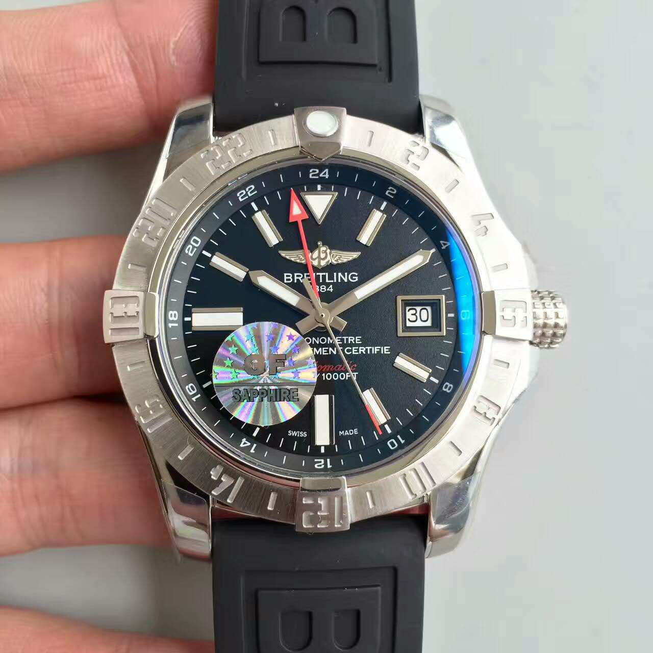 百年靈複仇者二代世界時間腕錶  GF新品 一比一複刻超級精鋼錶 n厂錶