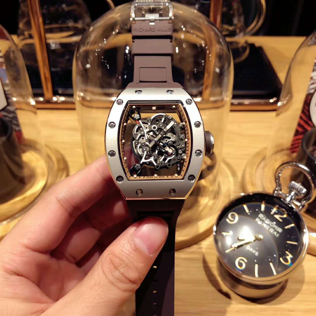理查德米勒 Richard Mille RM055 原版複刻腕錶 无表盘设计 镂空機芯