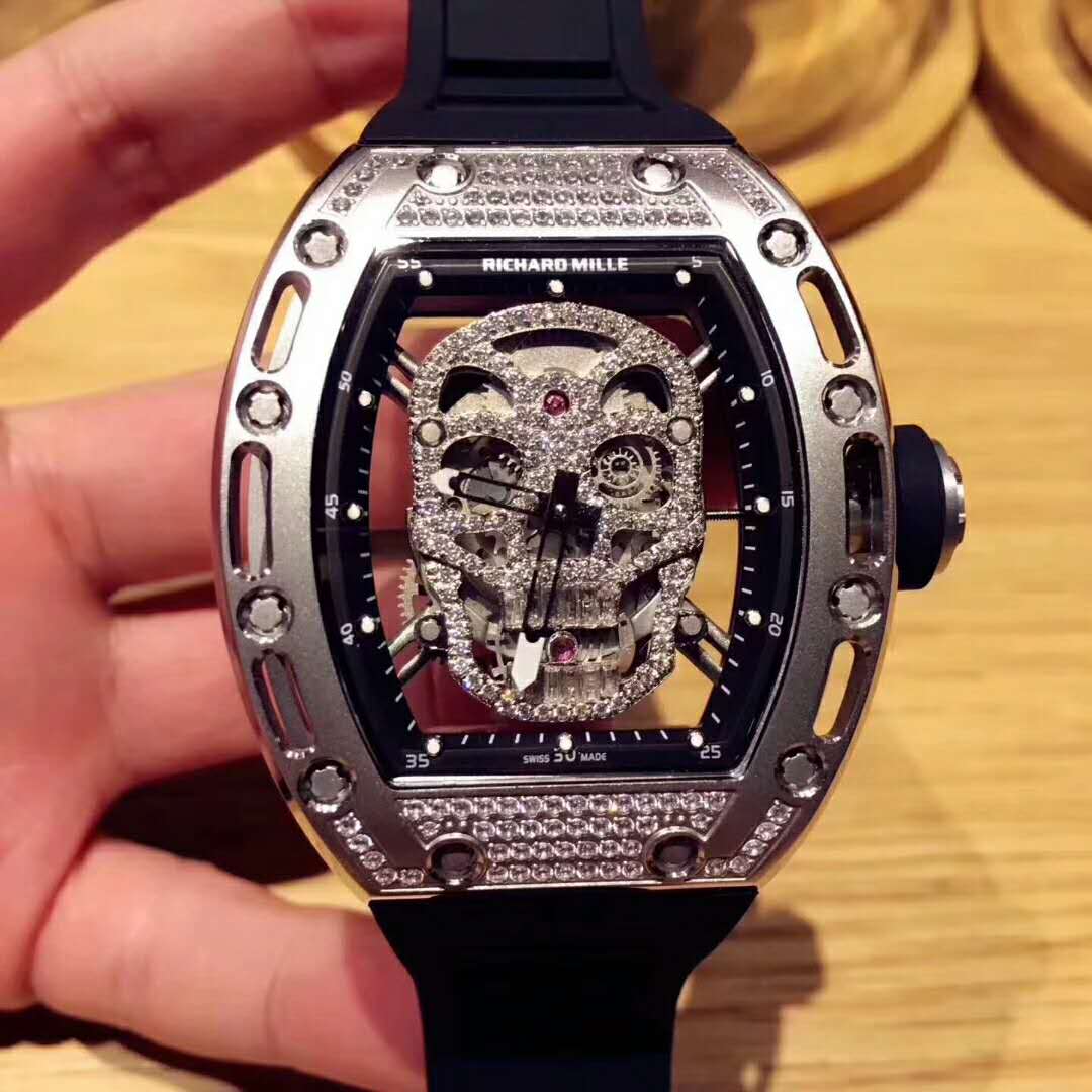 RICHARD MILLE 理查德米勒 RM52-01 镂空骷髅頭經典酒桶造型殼身腕錶