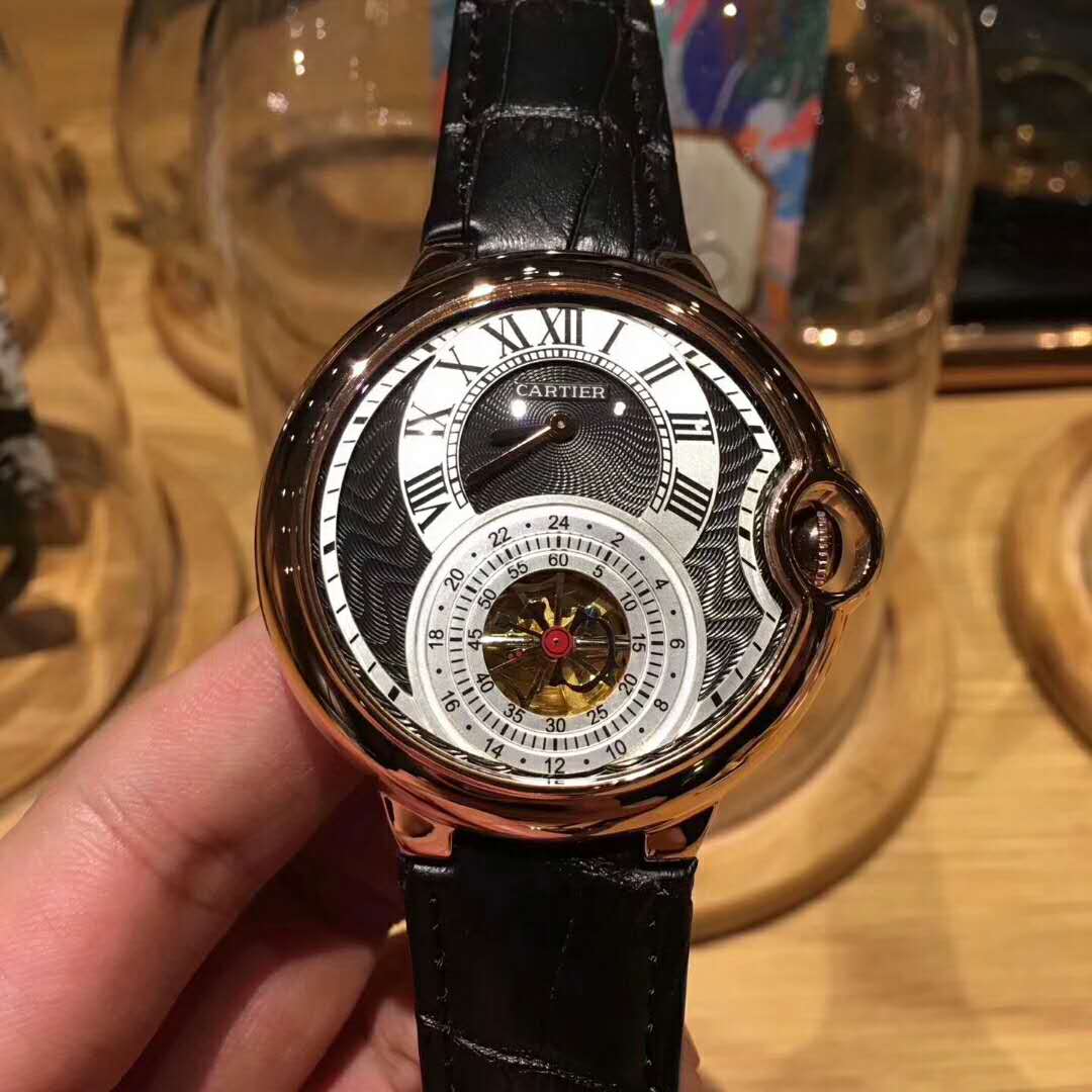 卡地亞 -Cartier 天體陀飛輪 全自動機械機芯腕錶