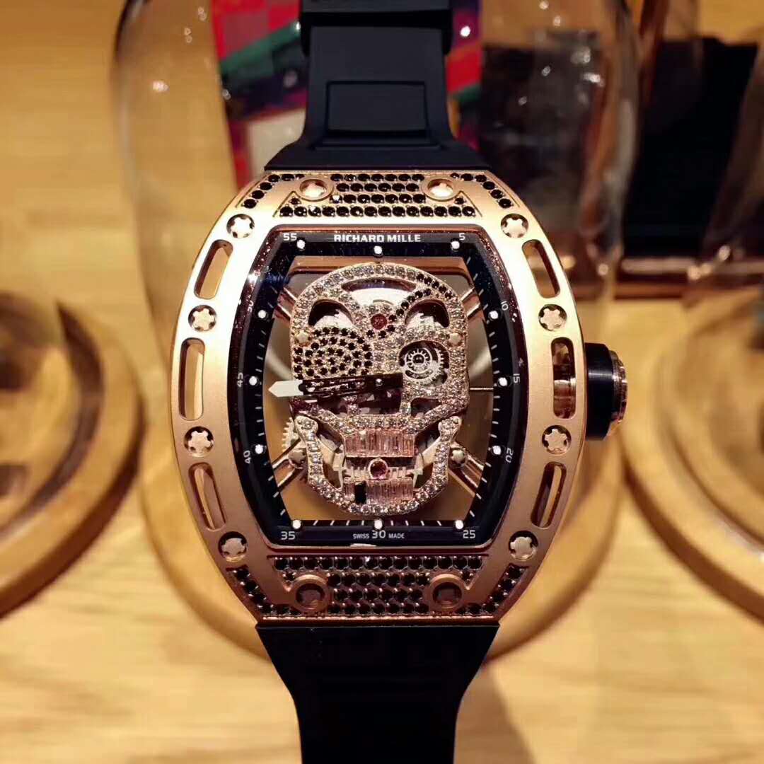 理查德米勒 RICHARD MILLE RM52-01 镂空骷髅頭腕錶