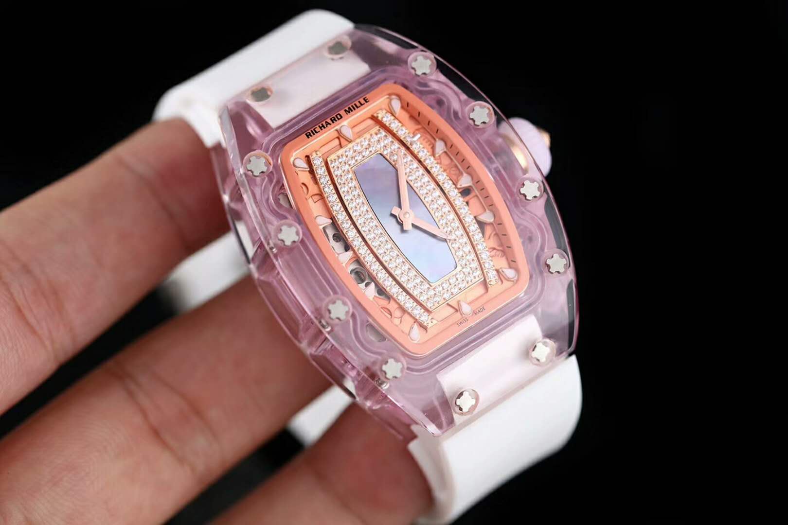 理查德米勒 RM 07-02酒桶形女裝腕錶 搭載原裝西鐵城全自動機芯