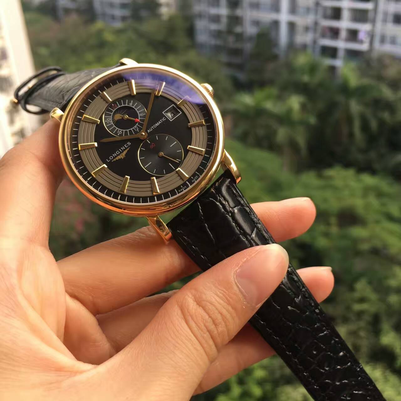 浪琴 精致款男士腕錶 超頂級機械機芯 礦物質超強鏡面 特別設計
