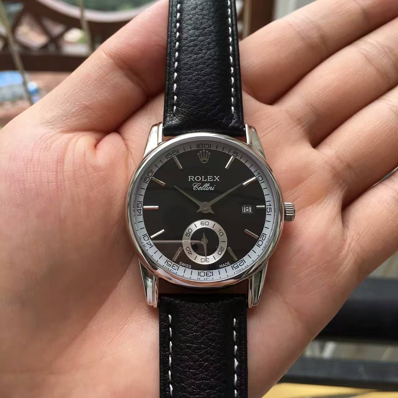 勞力士切利尼 精品男士多功能腕錶 ETA 2824多功能機械機芯 獨特設計二針半帶日歷