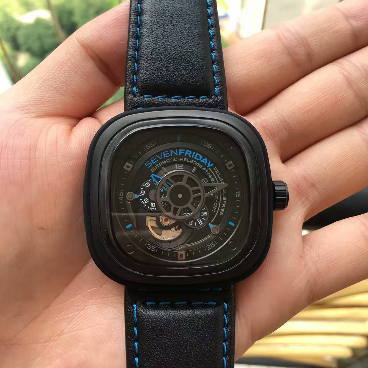 七個星期五 精品彩色系列腕錶 酷藍點綴 西鐵城82s7機芯 生活防水 