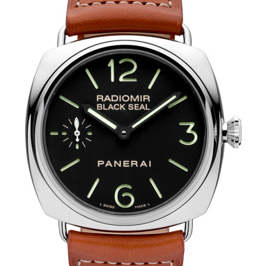 沛納海Panerai RADIOMIR BLACK SEAL Pam00183/Pam183 藍寶石水晶無色防反射塗層 夜光錶盤和指針
