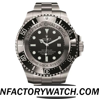 勞力士Rolex DEEPSEA CHALLENGE 316L不鏽鋼 礦物晶體 黑色錶盤 單向旋轉錶圈黑色陶瓷